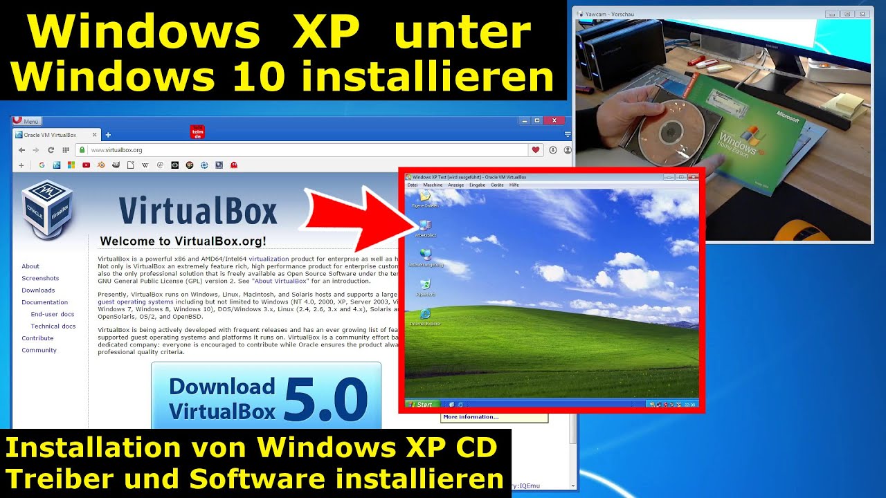 How to install xp in virtualbox